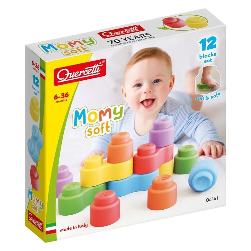 Quercetti Quercetti Stavebnica Momy Soft 12 ks