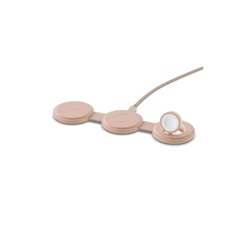 Satechi Qi2 OntheGo 3-in-1 Wireless Charger - Desert Rose (ST-QTG31R)