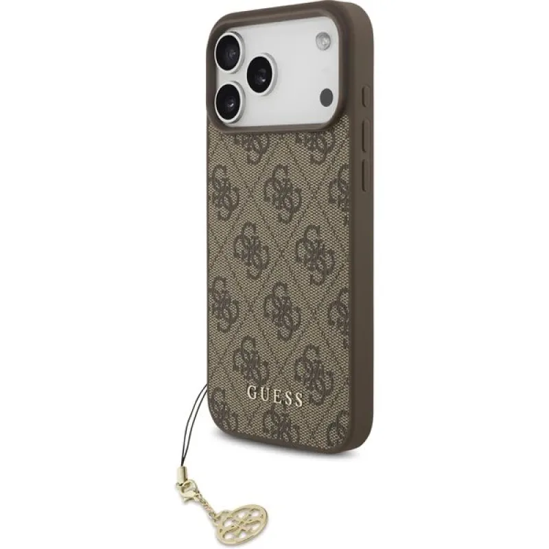 Guess 4G Charm MagSafe kryt iPhone 17 Pro hnedý 57983127145