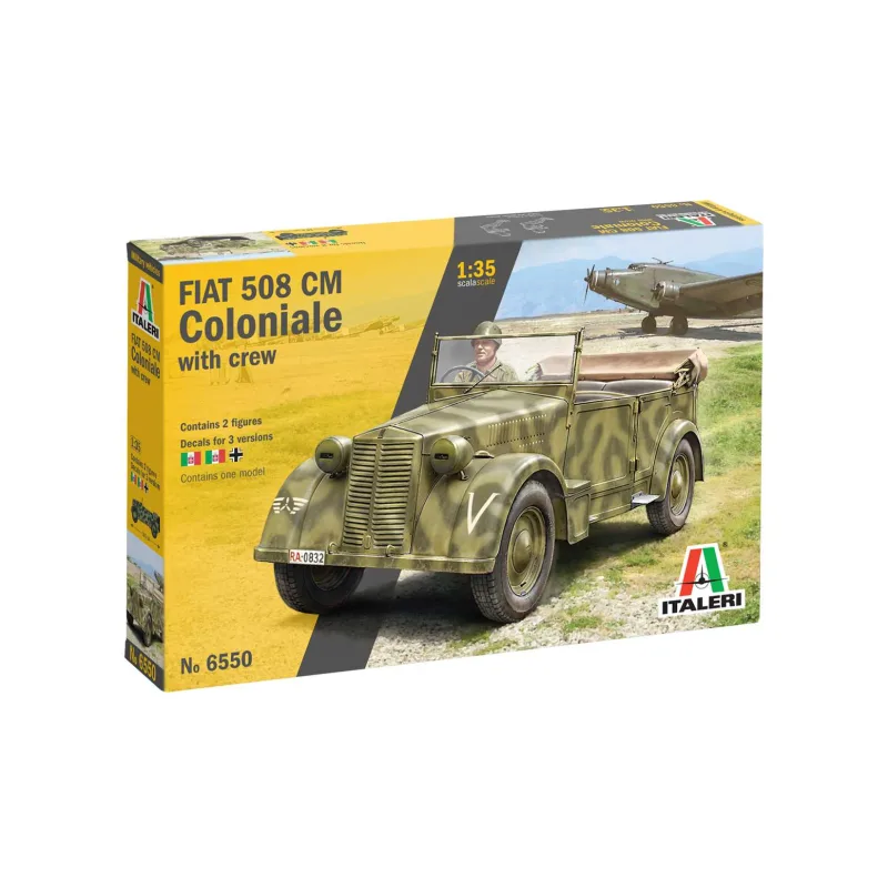 Italeri Model Kit tank 6550 - 508 CM "COLONIALE" ŠTÁBNE VOZIDLO (1:35)