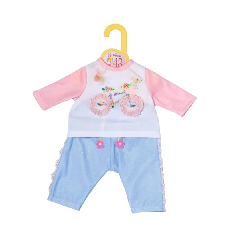 Dolly Moda Oblečenie s bicyklom, 43 cm