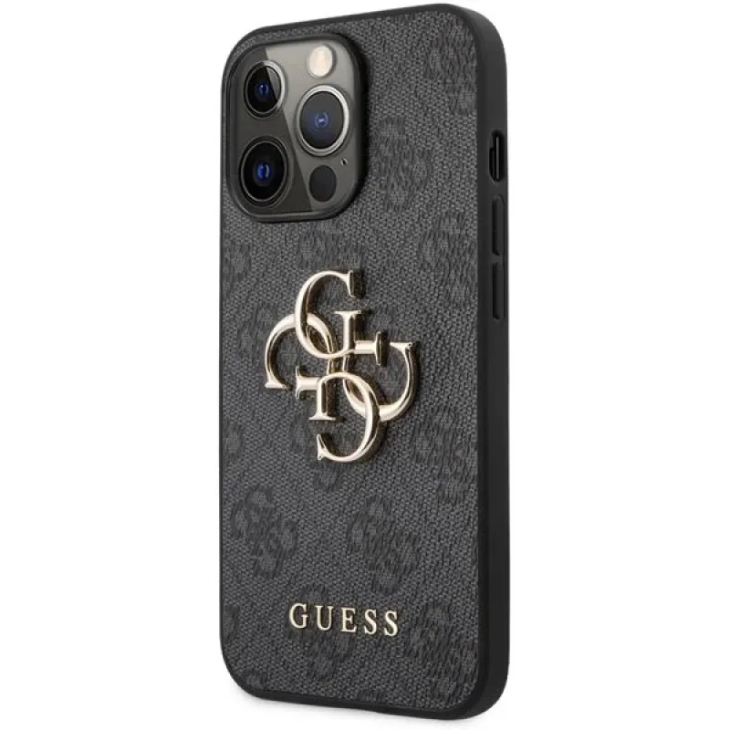 Guess PU 4G Metal Logo kryt iPhone 13 Pro šedý 57983105766