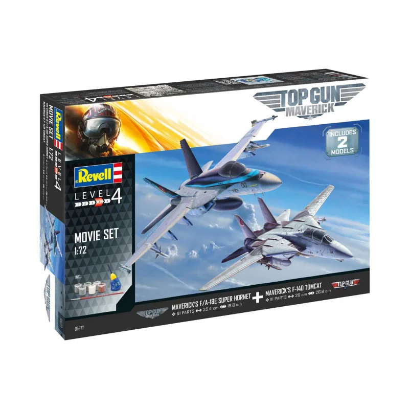 Revell Gift-Set lietadlo 05677 - Top Gun 2 Movie Set (1:72)