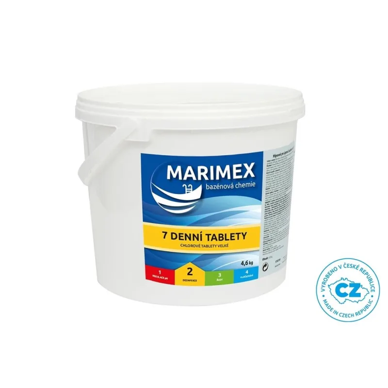 Marimex 7 Denní tablety 4, 6 kg - bazénová chemie - DEZINFEKCE 11301204