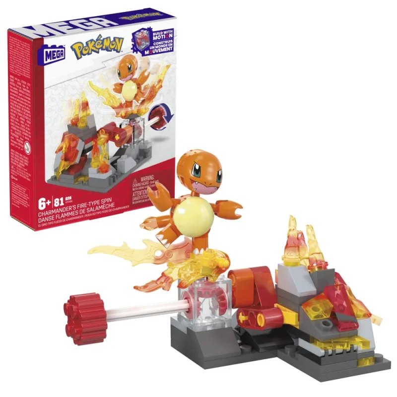 Mattel MEGA POKÉMON DOBRODRUŽSTVO - CHARMANDER S OHNIVÝM TYPOM