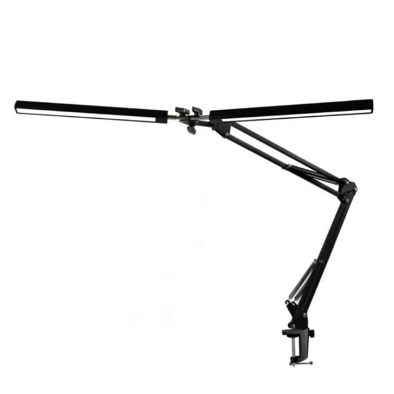 Platinet PDLD20 stolná LED lampa Flexy 20W stmievateľná s klipom, 2 ramená, čierna (PLADLL20N)