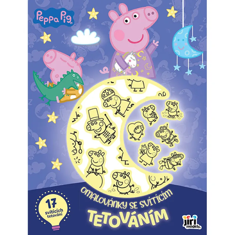 Jiri Models Omaľovánky so svietiacim tetovaním Prasiatko Peppa