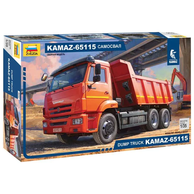 Zvezda Model Kit auta 3650 - Kamaz 65115 sklápacie auto (1:35)