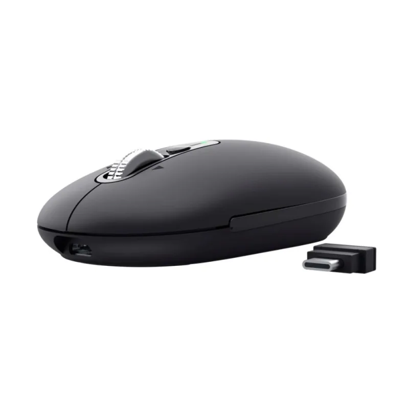Trust Seron Slim/ Kancelárska/ Optická/ 3 200 DPI/ USB+BT/ Čierna 26018