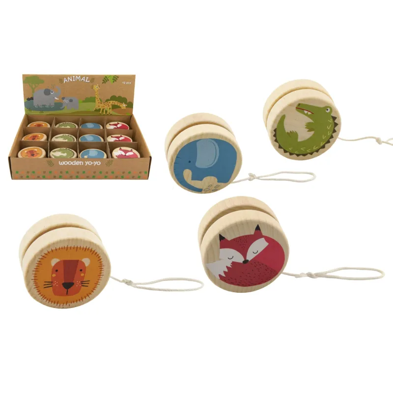 Teddies Jojo drevené 6cm zvieratká 4 druhy