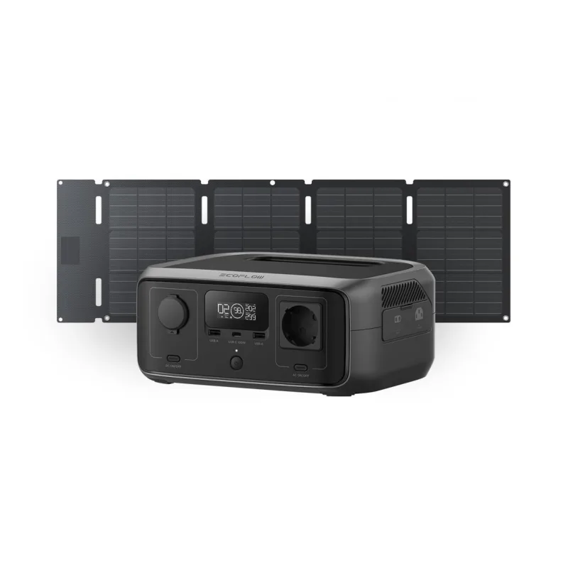 EcoFlow River 3 UPS + EcoFlow 45W solární panel (Typ-C) (Hard Bundle)…