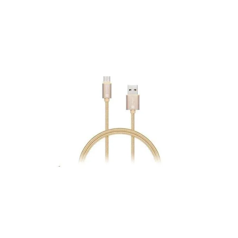 CONNECT IT Wirez Premium Metallic USB C - USB, ružové zlato, 1 m (CI-667)
