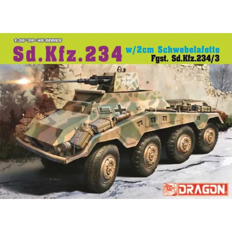 Dragon Model Kit military 6969 - Sd.Kfz. 234/3 s 2cm Schwebelafette (2cm) (1:35)