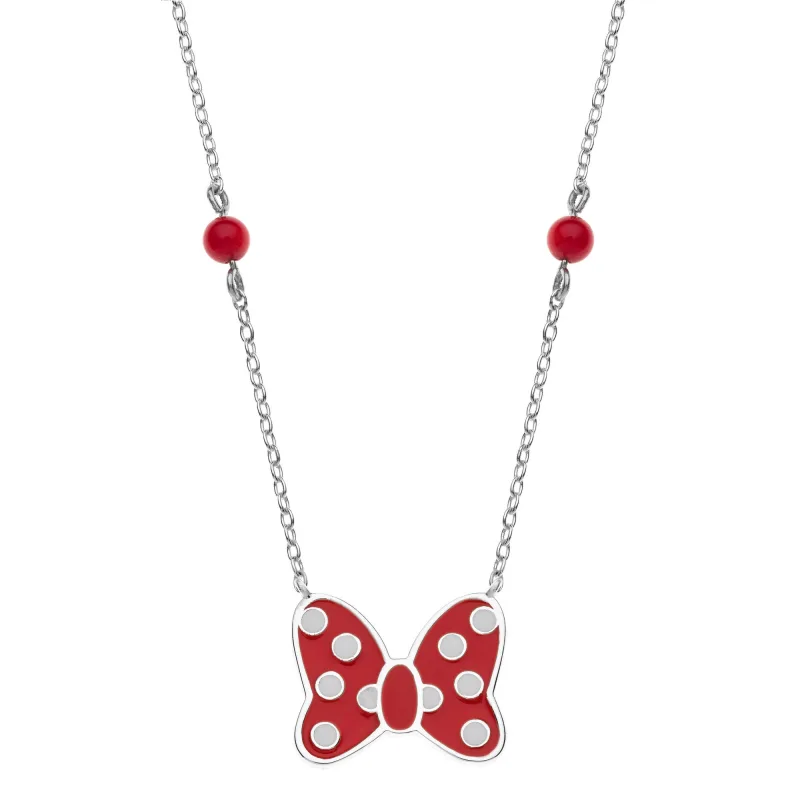 Detský náhrdelník Disney Minnie Mouse strieborný CS00032RZDL-P.CS