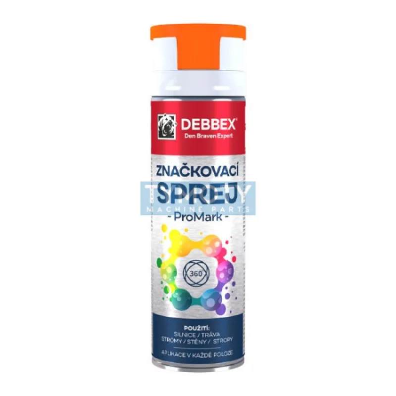 Debbex Značkovací sprej PROMARK - 500 ml oranžová, dóza