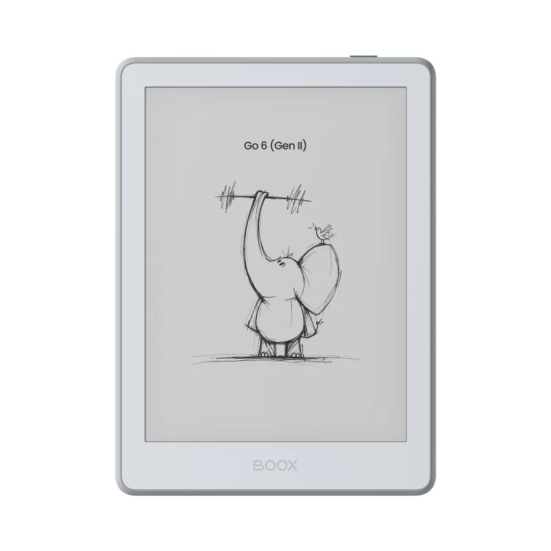 E-book ONYX BOOX GO 6 (Gen II), stone, 6" Carta 1300, 32GB, Bluetooth, Android 11, E-ink displej