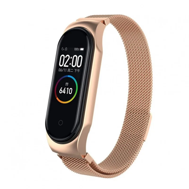 Milánský tah pro Xiaomi Mi Band 3 a Xiaomi Mi Band 4 růžovozlatý ESES 1530001664