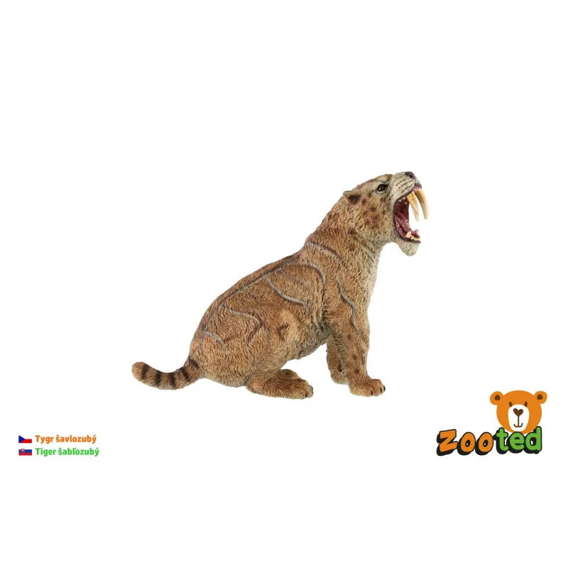 ZOOted Tiger šabľozubý zooted plast 11 cm