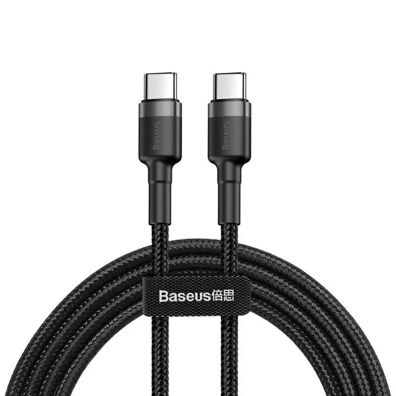 Baseus CATKLF-GG1 Cafule Kábel USB-C 60W 1m Gray/ Black 6953156285200