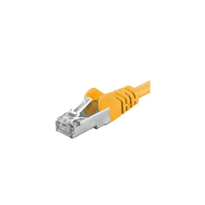 Premiumcord Patch kabel CAT6a S-FTP, RJ45-RJ45, AWG 26/7 1,5m žlutá (sp6asftp015Y)