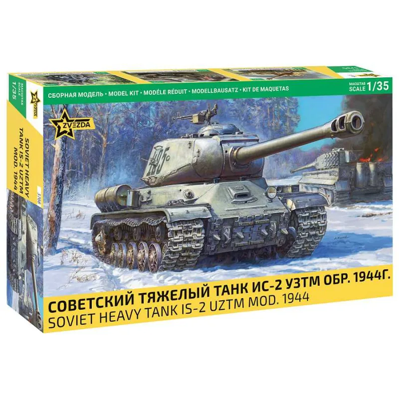 Zvezda Model Kit tank 3708 - IS-2 Ťažký tank (1:35)