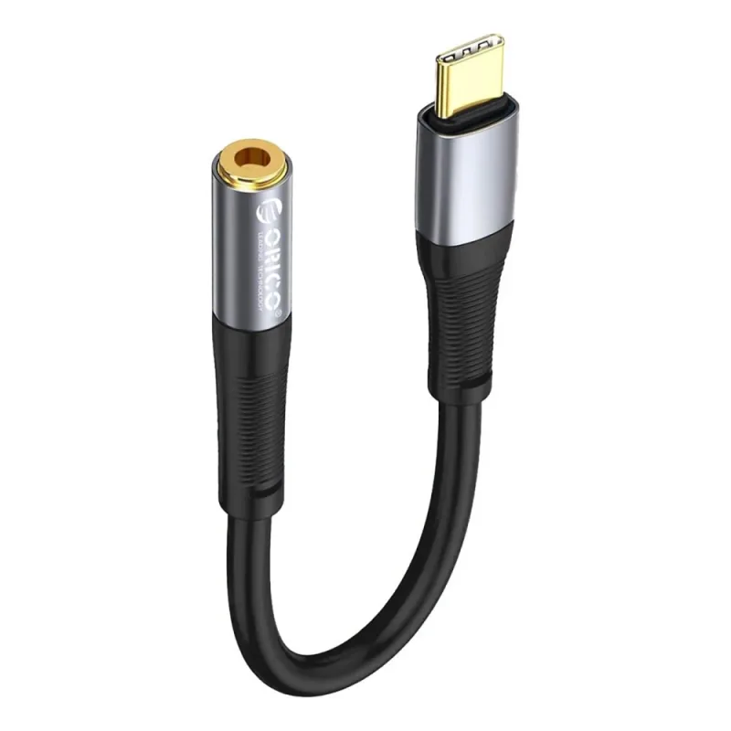 Orico AXC-02 USB-C na 3,5 mm jack audio kábel 20 cm - čierny