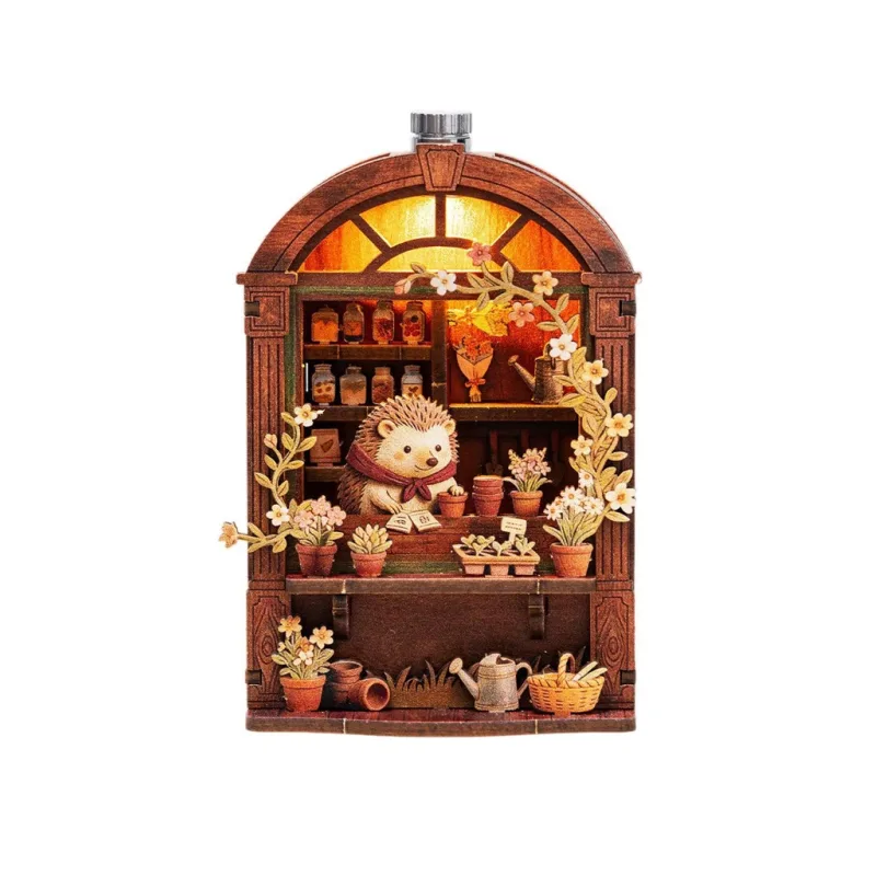 2Kids Toys 2Kids Toys 3D drevená skladačka Magnet Ježkovo kvetinárstvo