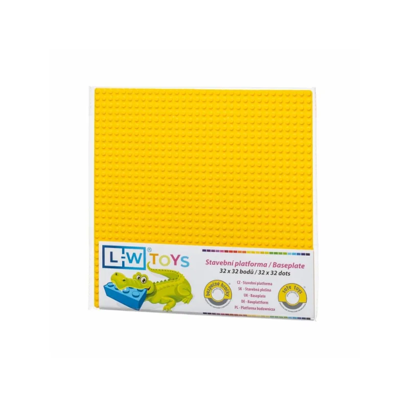 L-W Toys L-W Toys Základová doska 32x32 žltá