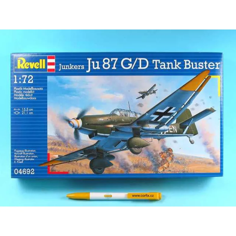 Revell Plastic ModelKit lietadlo 04692 - Junkers Ju87 G/D Tank Buster (1:72)