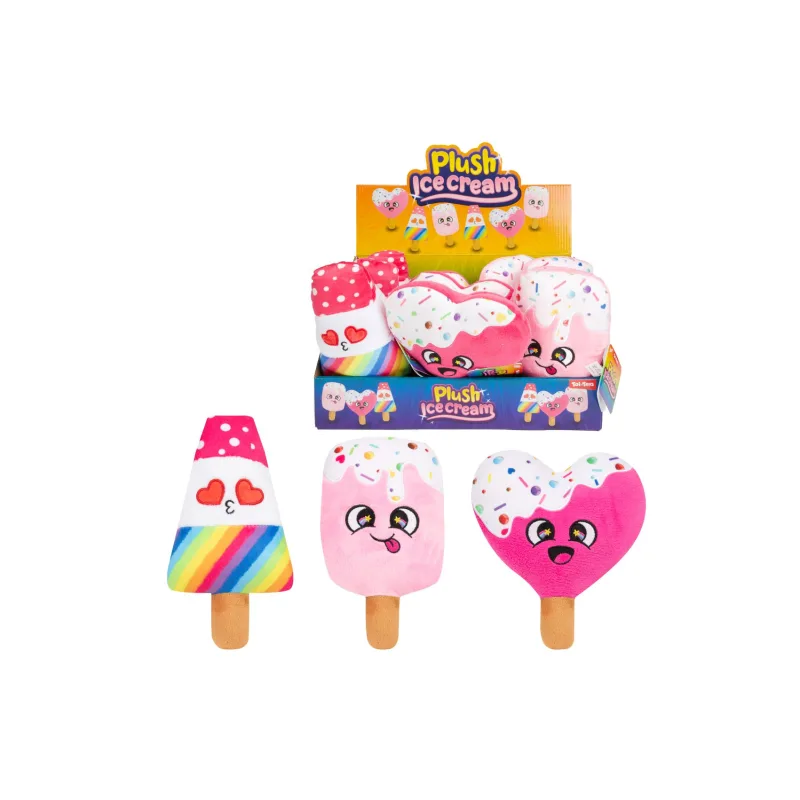 Teddies Zmrzlina/nanuk plyš 16cm 3 druhy 12ks v boxe 2m+