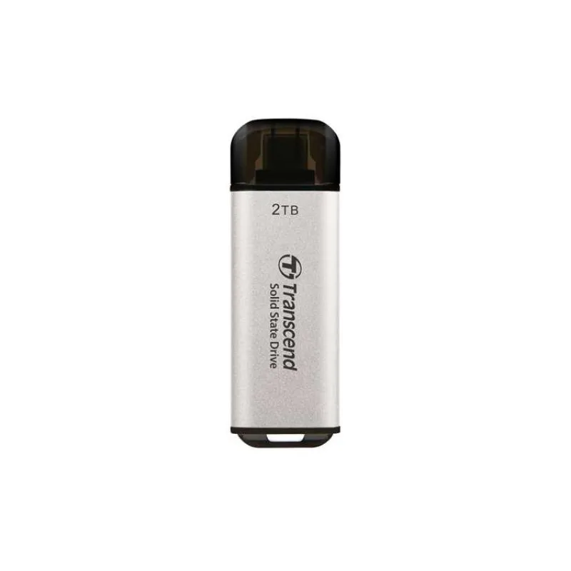 TRANSCEND Externí SSD ESD300S 2TB, External SSD, USB 10Gbps, Type C, stříbrná (TS2TESD300S)