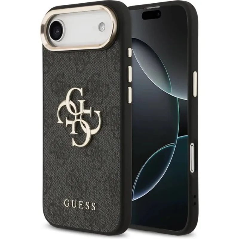 Guess PU Leather 4G Metal Logo Gold Frame kryt iPhone Air čierny…