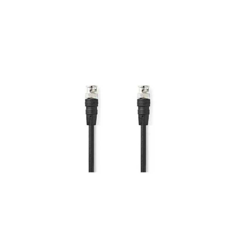 Nedis CVGL01000BK20 - Video kabel BNC | BNC Zástrčka - BNC Zástrčka | 2 m | Černá (CVGL01000BK20)