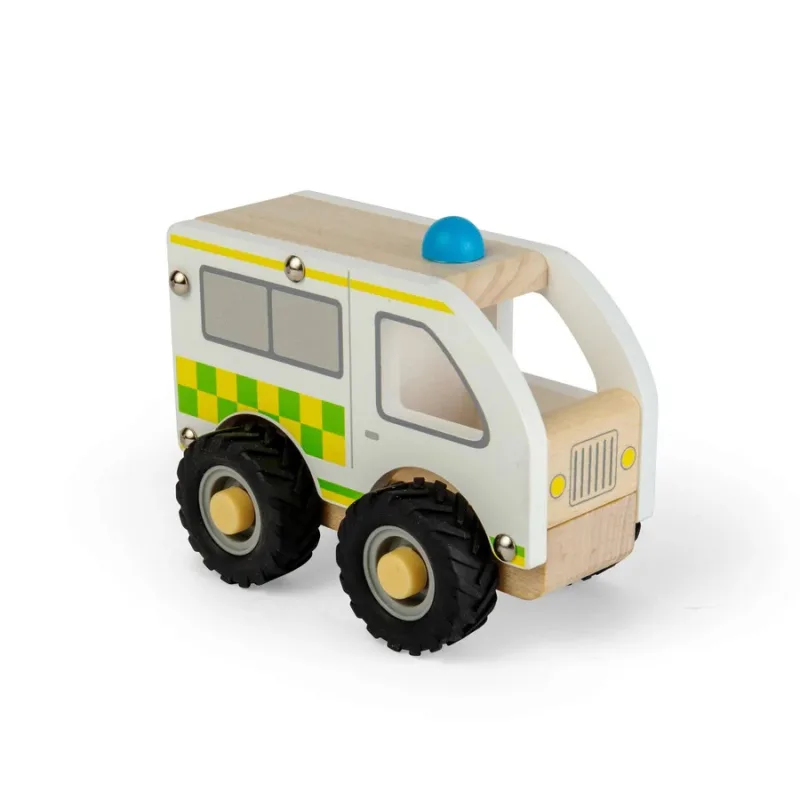 Bigjigs Toys Bigjigs Toys Drevená mini sanitka