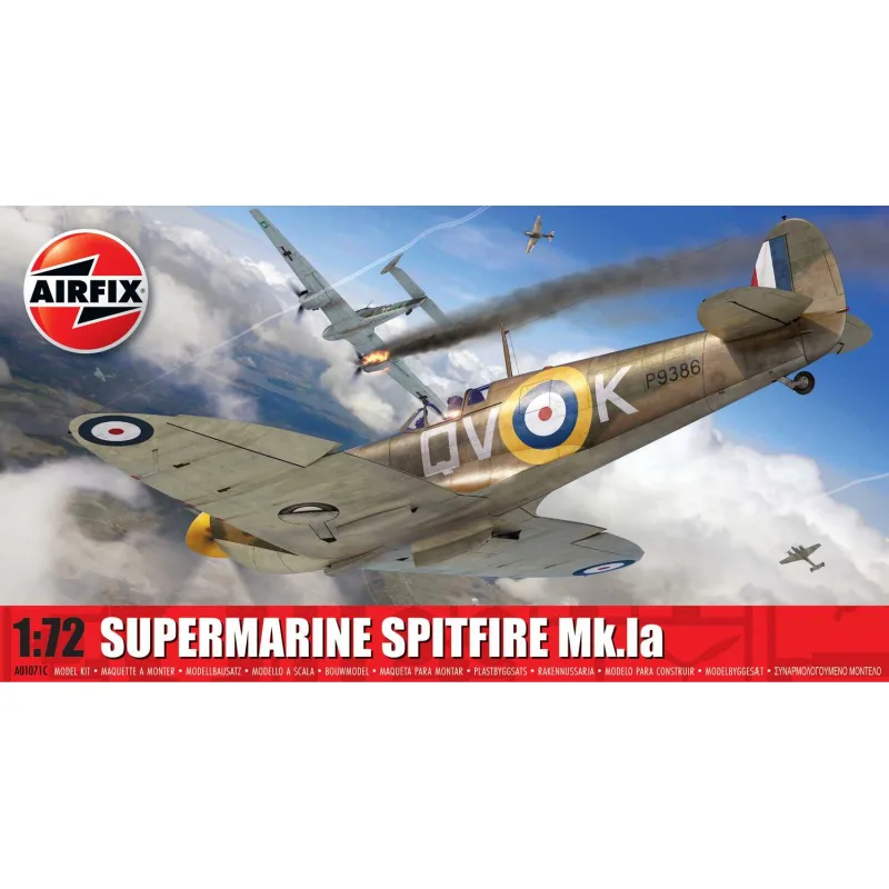 Airfix Classic Kit lietadlo A01071C - Supermarine Spitfire Mk.Ia (1:72)
