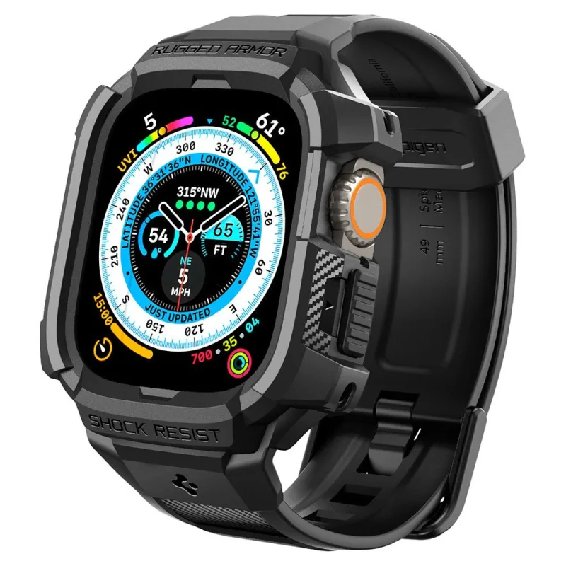 Spigen kryt Rugged Armor Pro pre Apple Watch Ultra 49mm - Black ACS05460