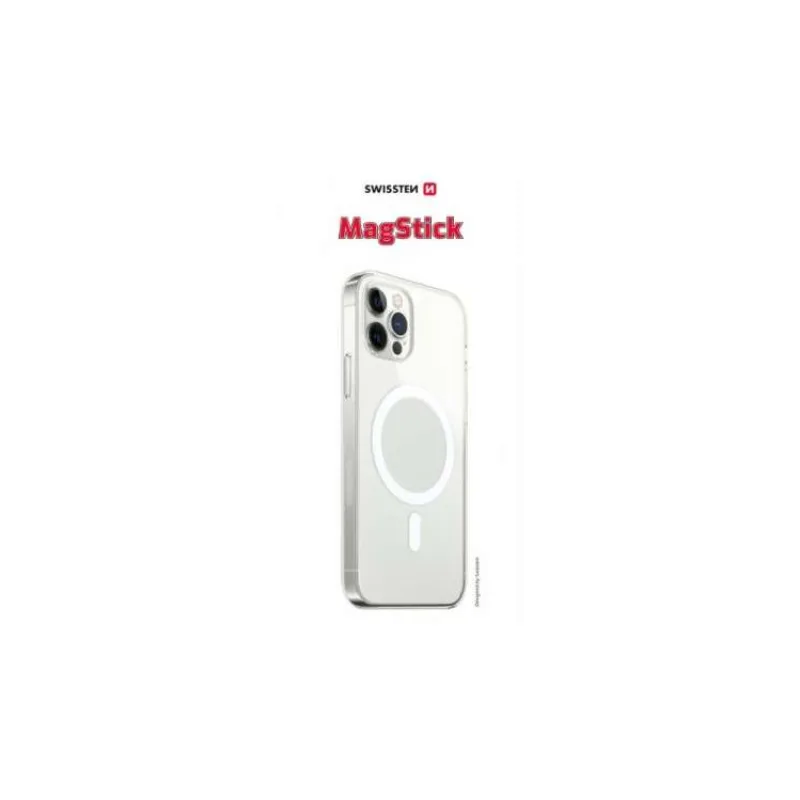 Swissten pouzdro clear jelly MagStick iPhone 15 PRO transparentní (33001720)