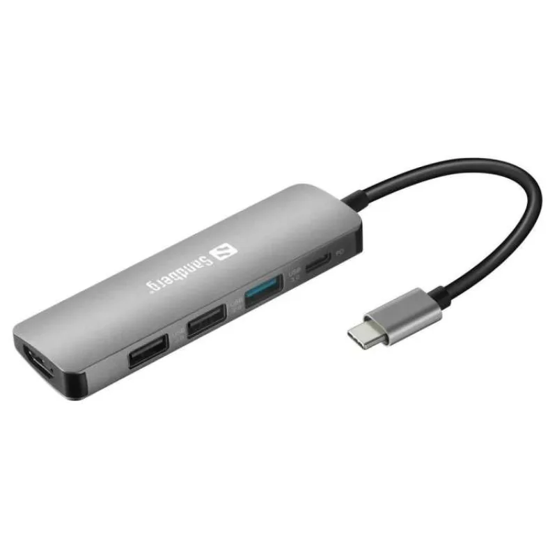 Sandberg USB-C Dock HDMI+3xUSB+PD 100W (136-32)