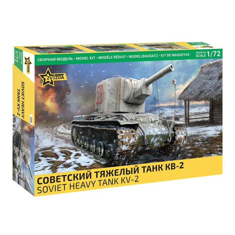 Zvezda Model Kit military 5084 - KV-2 (1:72)