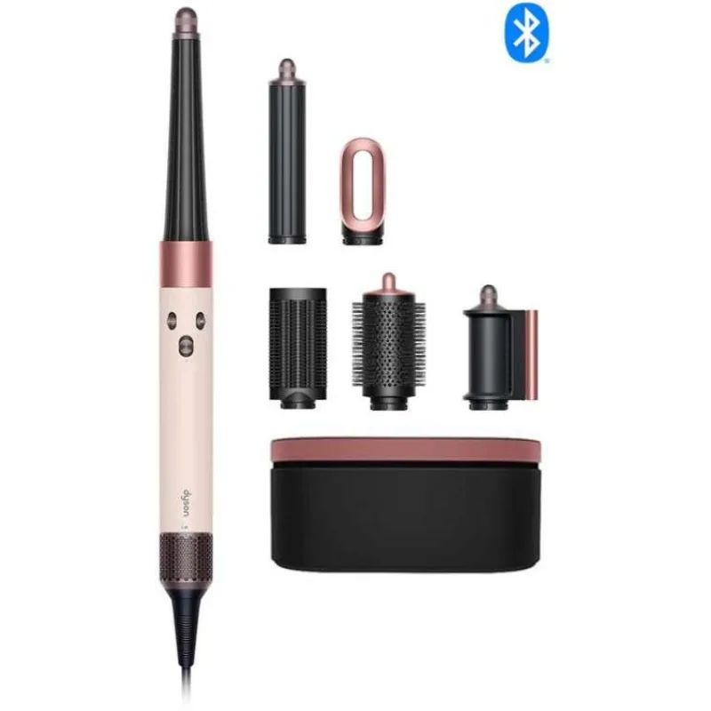 Dyson HS08 Airwrap i.d. multistyler a vysoušeč vlasů, Ceramic Pink/Rose Gold, Bluetooth, difuzér, kudrnaté vlasy (601926-01)