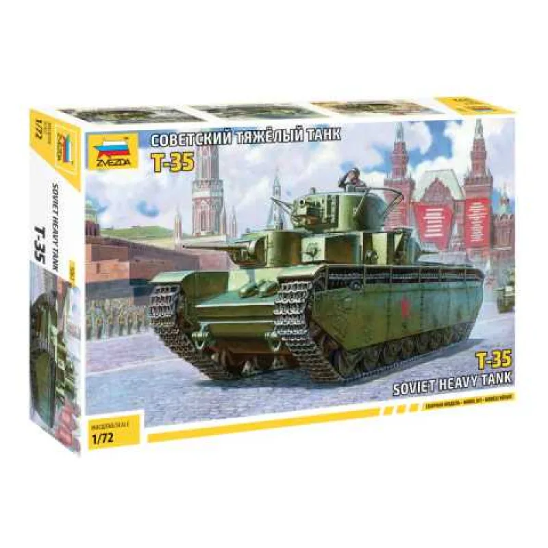 Zvezda Model Kit tank 5061 - Soviet Heavy Tank T-35 (1:72)