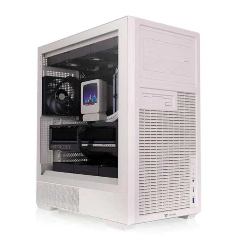 THERMALTAKE Case Retro 360 TG Mid Tower, ATX, Průhledná bočnice, 1x 120mm Fan, béžová (CA-11Q-00MQWN-00)