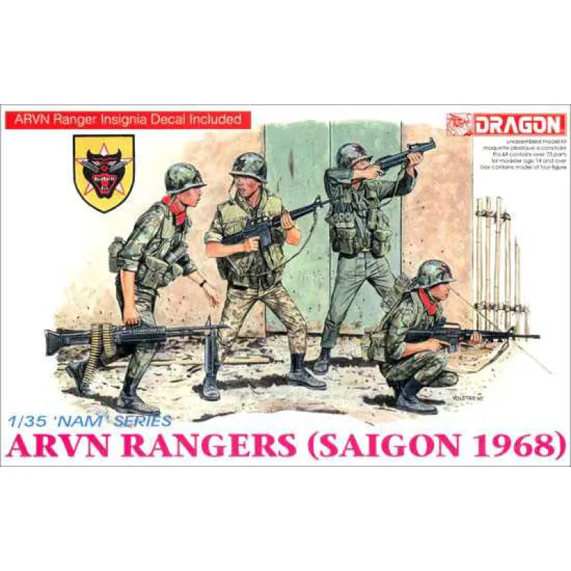 Dragon Model Kit figúrky 3314 - ARVN RANGERS (SAIGON 1968) (1:35)