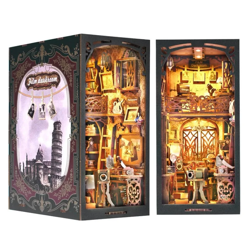 2Kids Toys 2Kids Toys 3D skladačka Zarážka na knihy Miniatúra domčeka Brloh fotografa