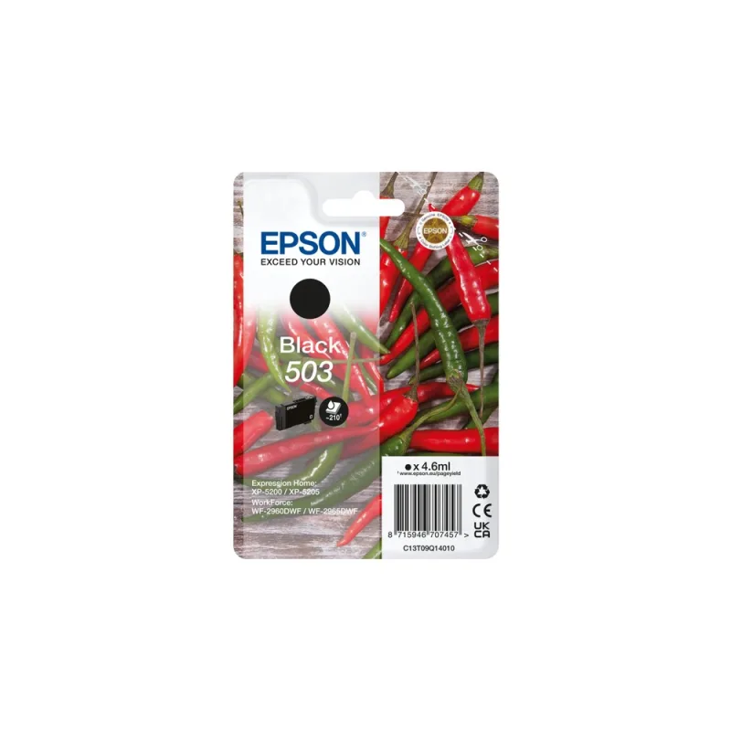 EPSON Singlepack Black 503 Ink C13T09Q14020