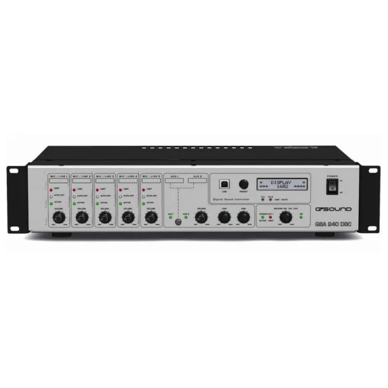 Q Sound QSA240DSC QSound Zosilňovač s mixpultom (18-1-2039)