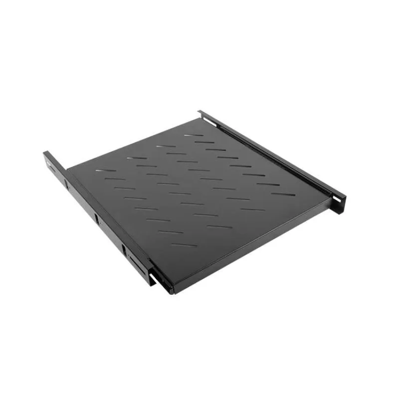 LANBERG 19" POSUVNÁ POLICA 1U/463X550MM MAX. NOSNOSŤ DO 60 KG ČIERNA (AK-1007-B)