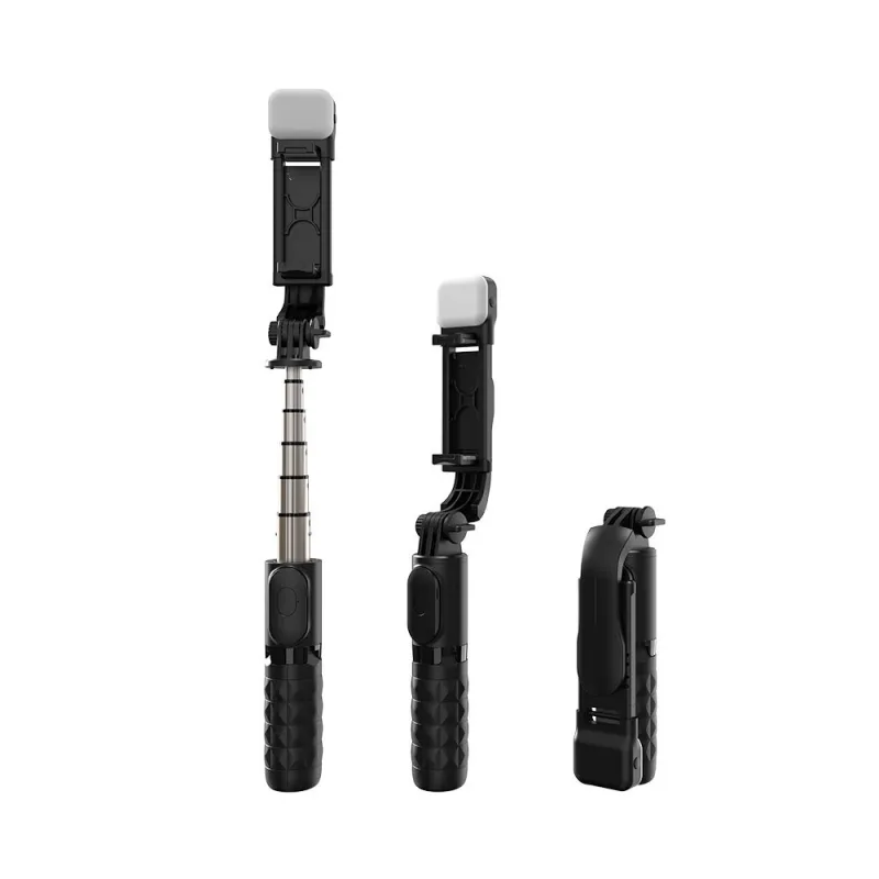Devia Tripod Stand Multi-function Selfie Bar With Fill-In Light - Black …