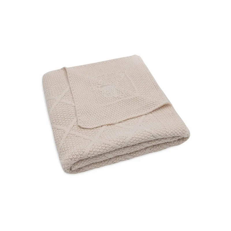 Jollein Deka 75x100cm Check Knit Oatmeal