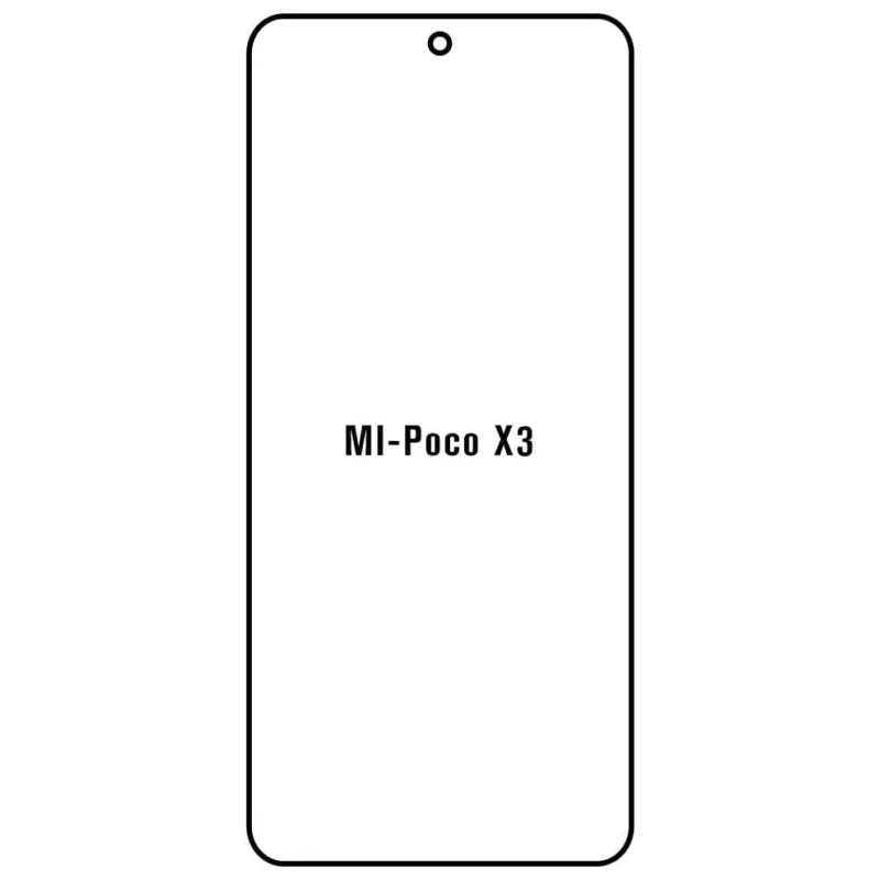 Sunshine Xiaomi Poco X3 Predná Hydrogél ochranná fólia Strih: Kompatibilná s krytom, Typ fólie: Anti-Spy (Privacy)
